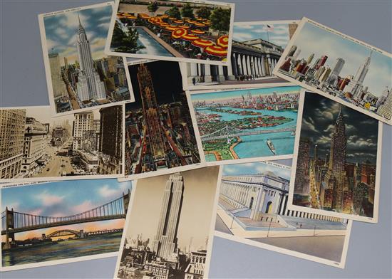 A small quantity of postcards